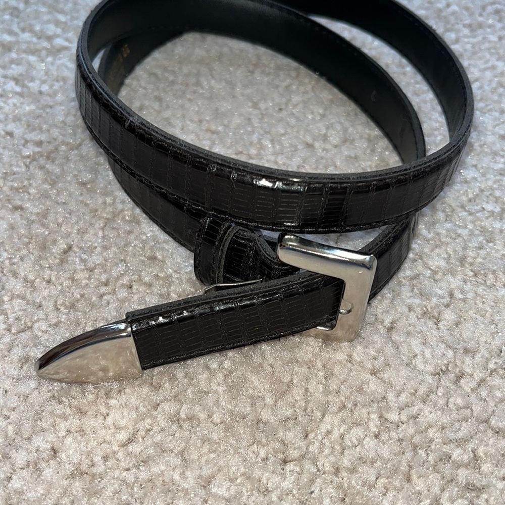 Faux leather belt size 10